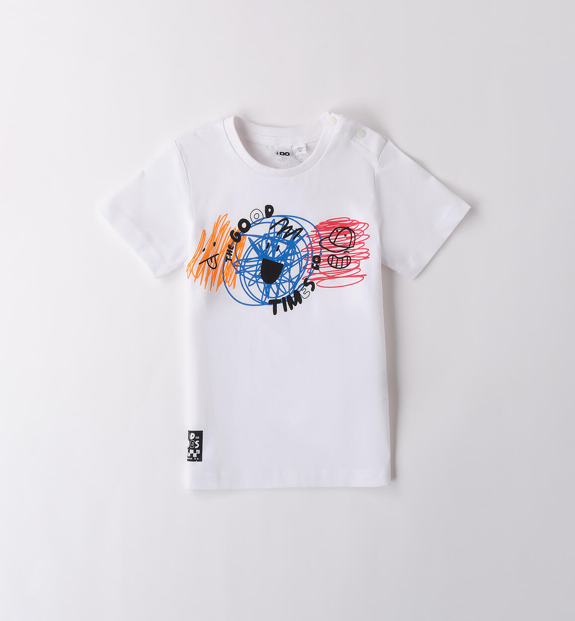 Maglietta maniche corte bambino BIANCO iDO