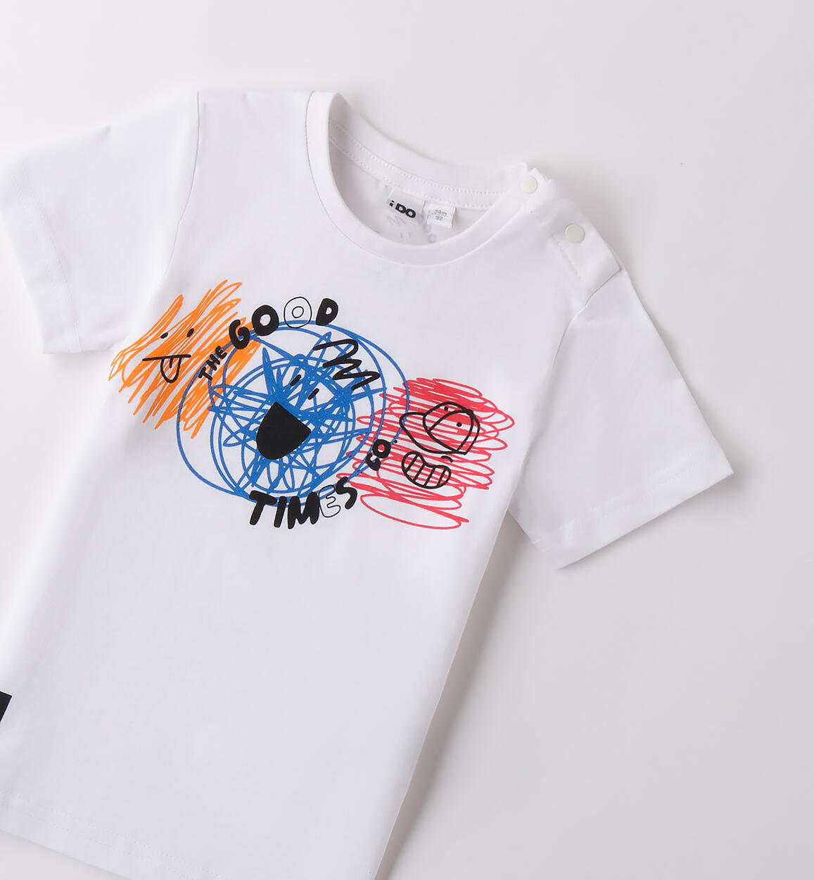 Maglietta maniche corte bambino BIANCO-0113 - 1214B45600