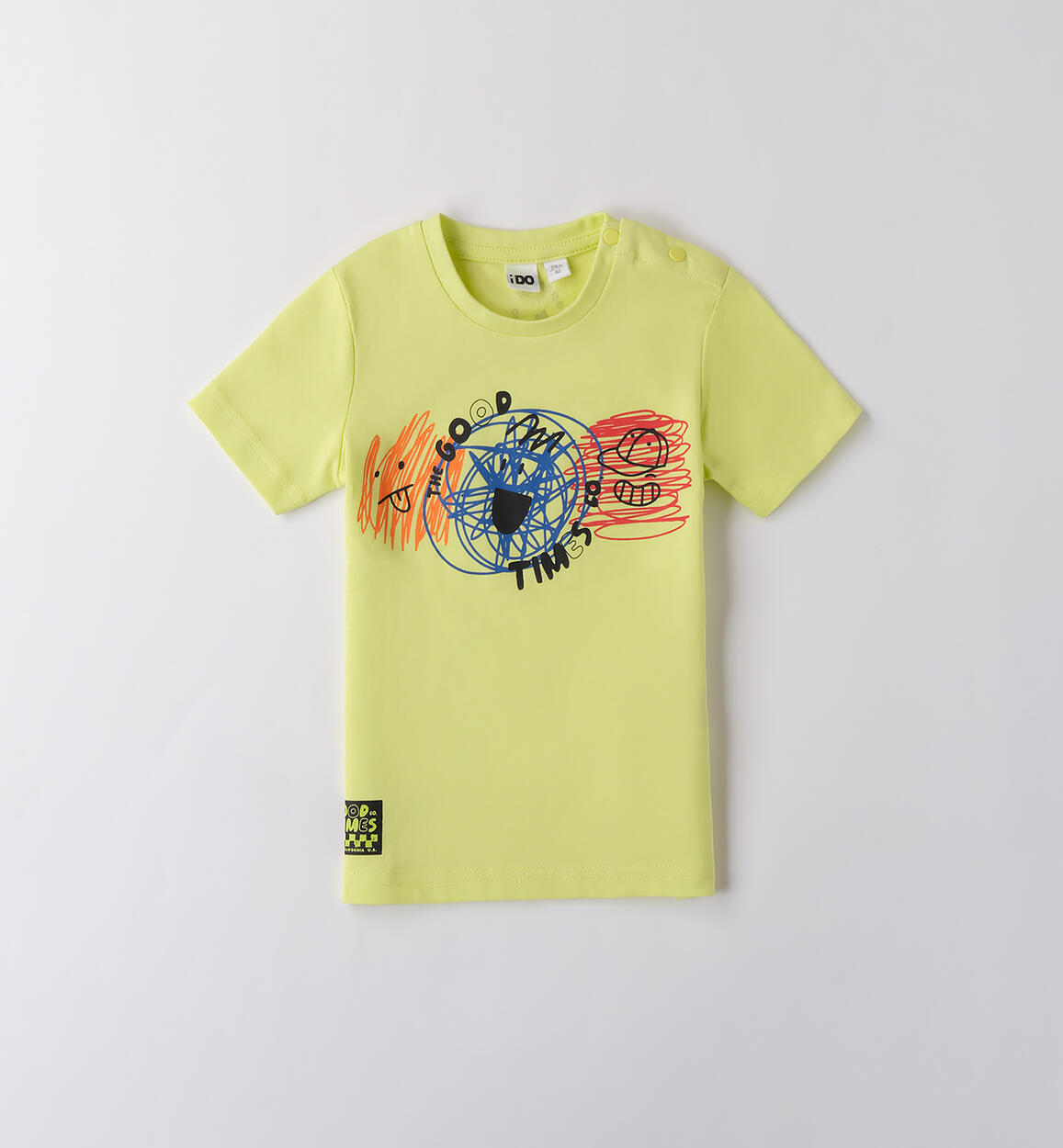 Maglietta maniche corte bambino GIALLO iDO