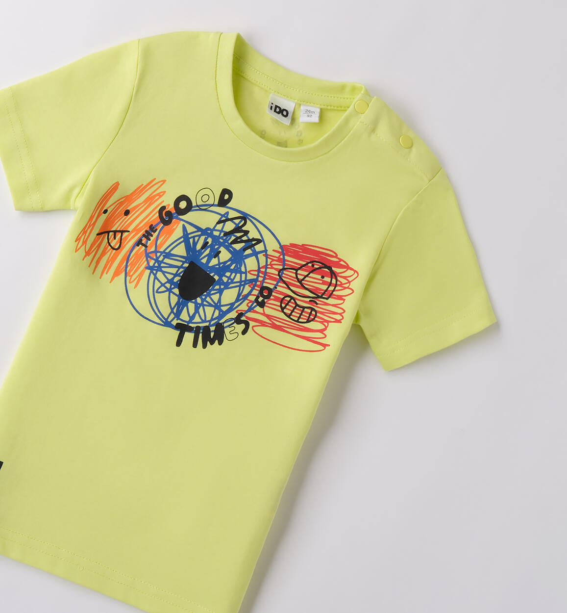 Maglietta maniche corte bambino GIALLO-5241 - 1214B45600