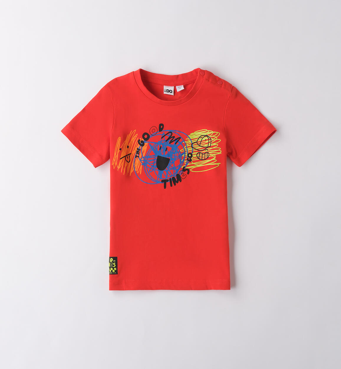 Maglietta maniche corte bambino ROSSO iDO