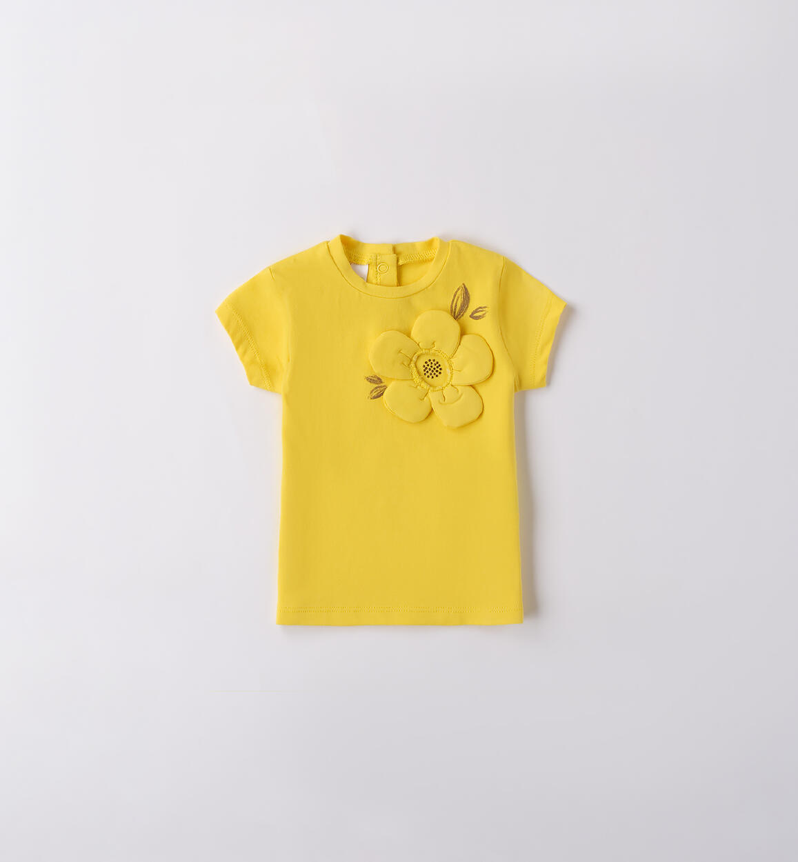 Maglietta maniche corte neonata GIALLO-1456 - 0494B18100