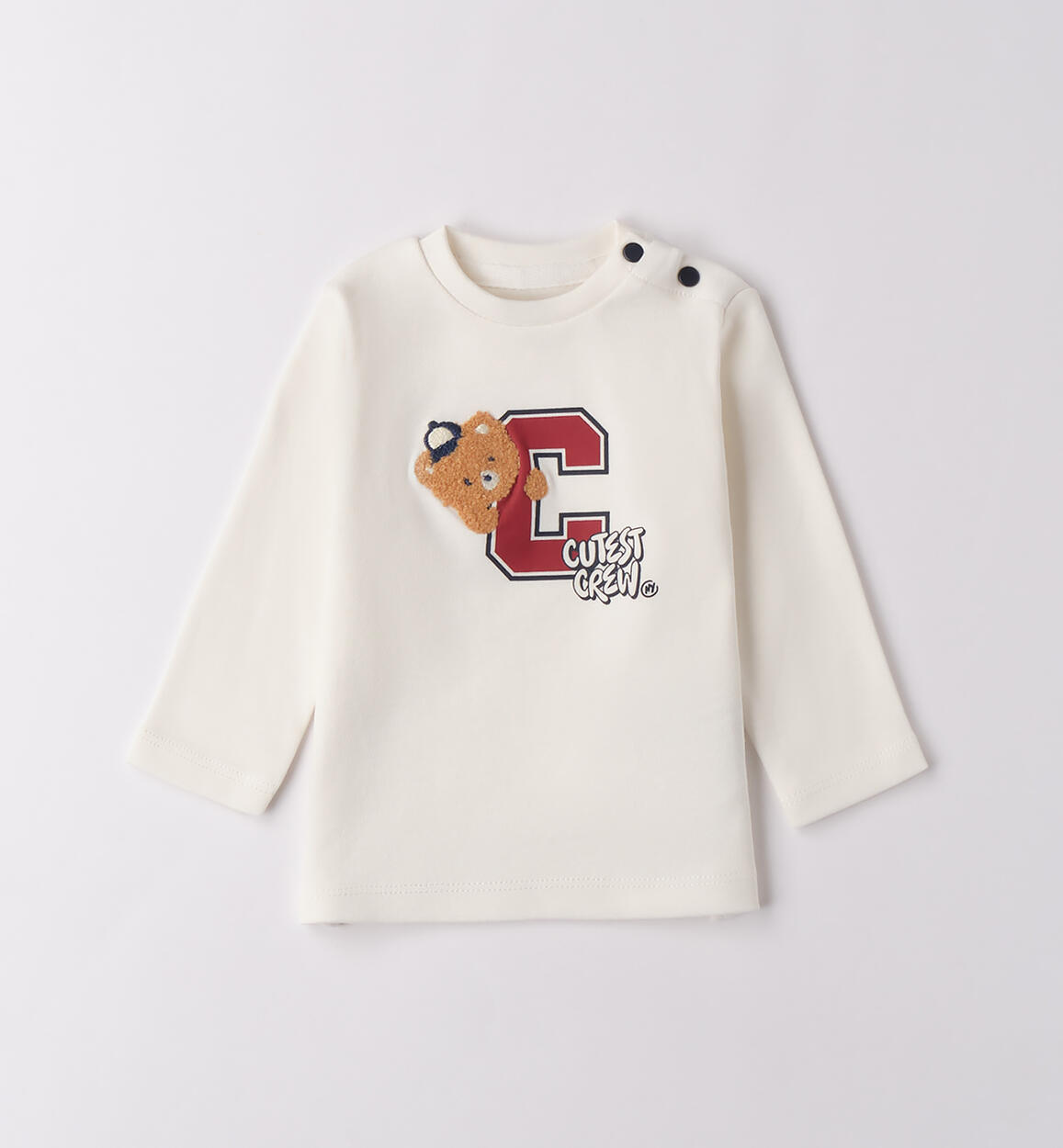 Maglietta neonato 100% cotone PANNA iDO