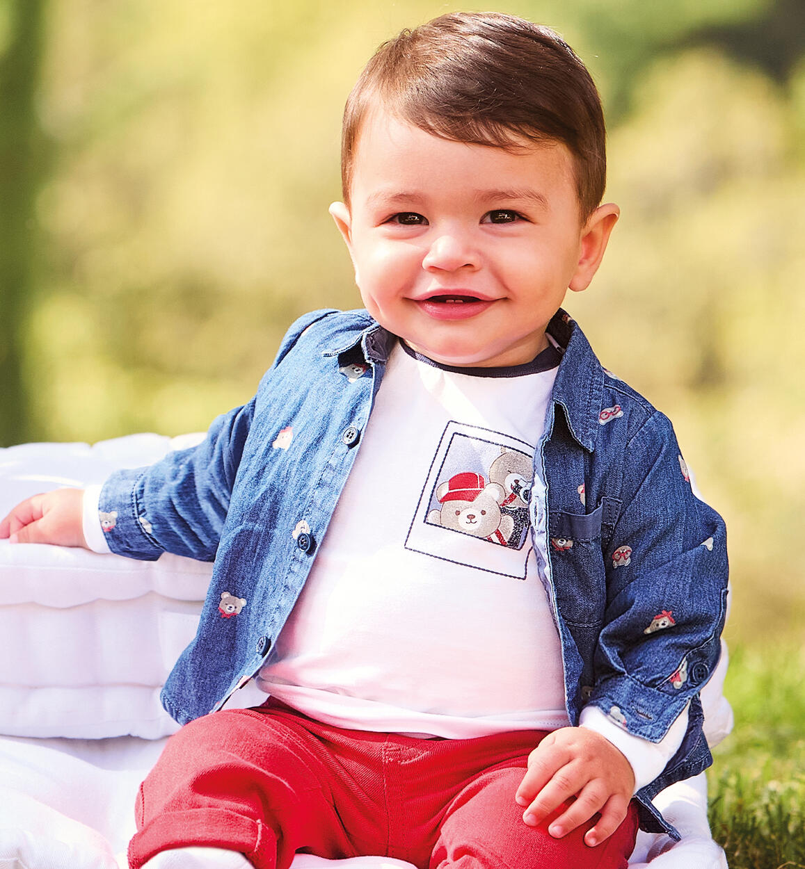 Maglietta neonato Minibanda BIANCO Minibanda