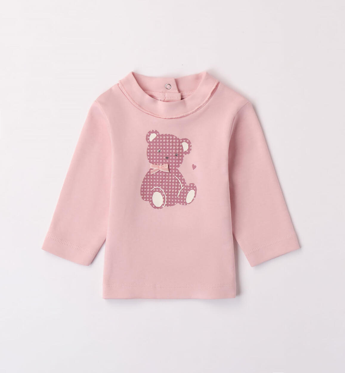 iDO teddy bear T-shirt for girls from 1 to 24 months PINK iDO