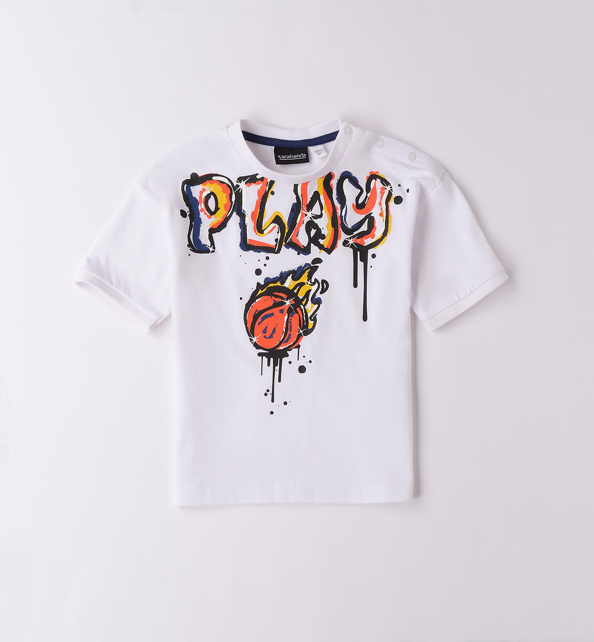 Maglietta over bambino BIANCO Sarabanda