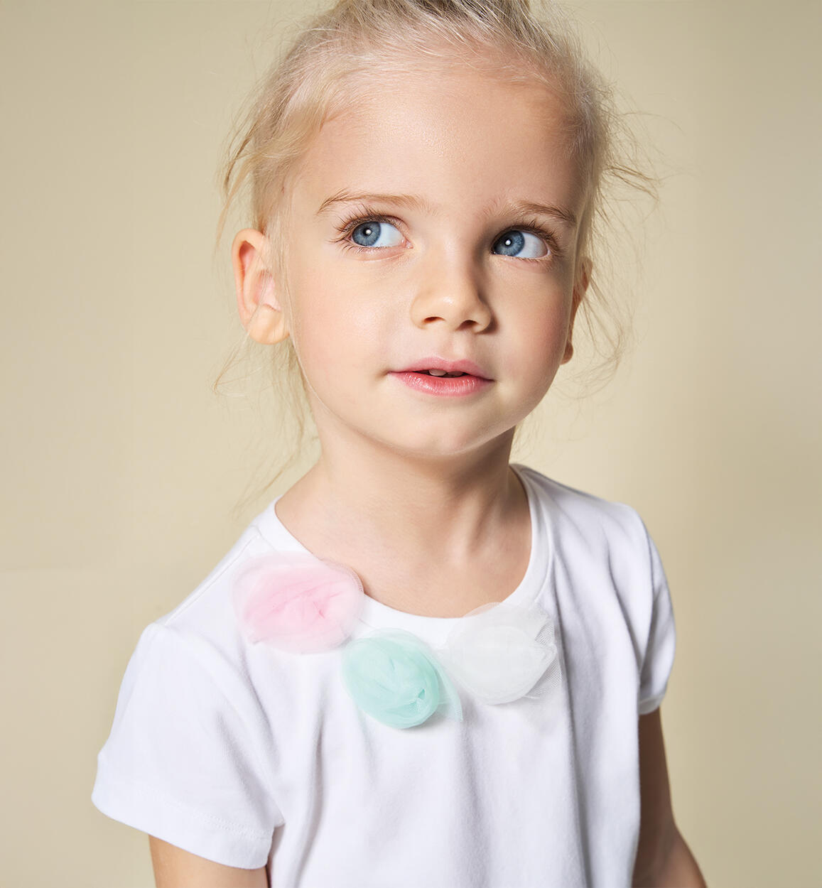 Maglietta per bambina Sarabanda BIANCO Sarabanda