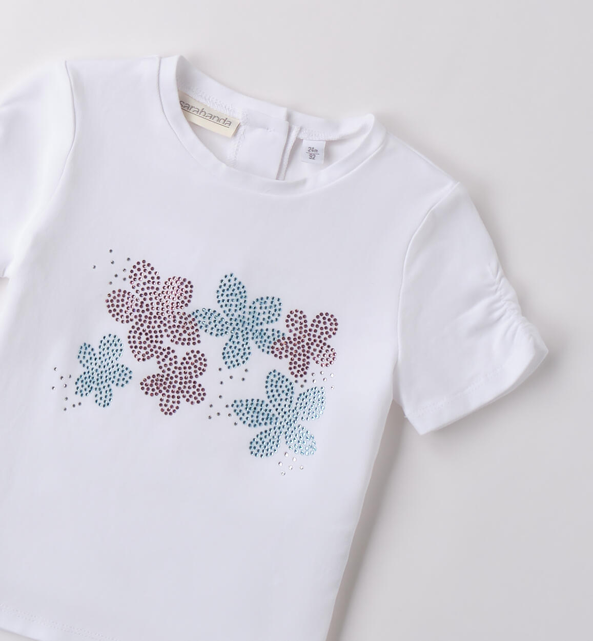 Maglietta per bambina Sarabanda BIANCO-0113 - 1490B30700