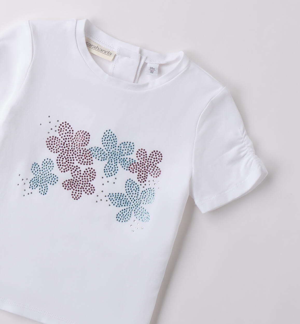 Maglietta per bambina Sarabanda BIANCO-0113 - 1490B30700