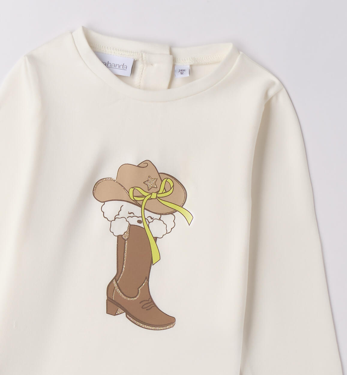 Maglietta per bambina Sarabanda PANNA-0112 - 1480F30700