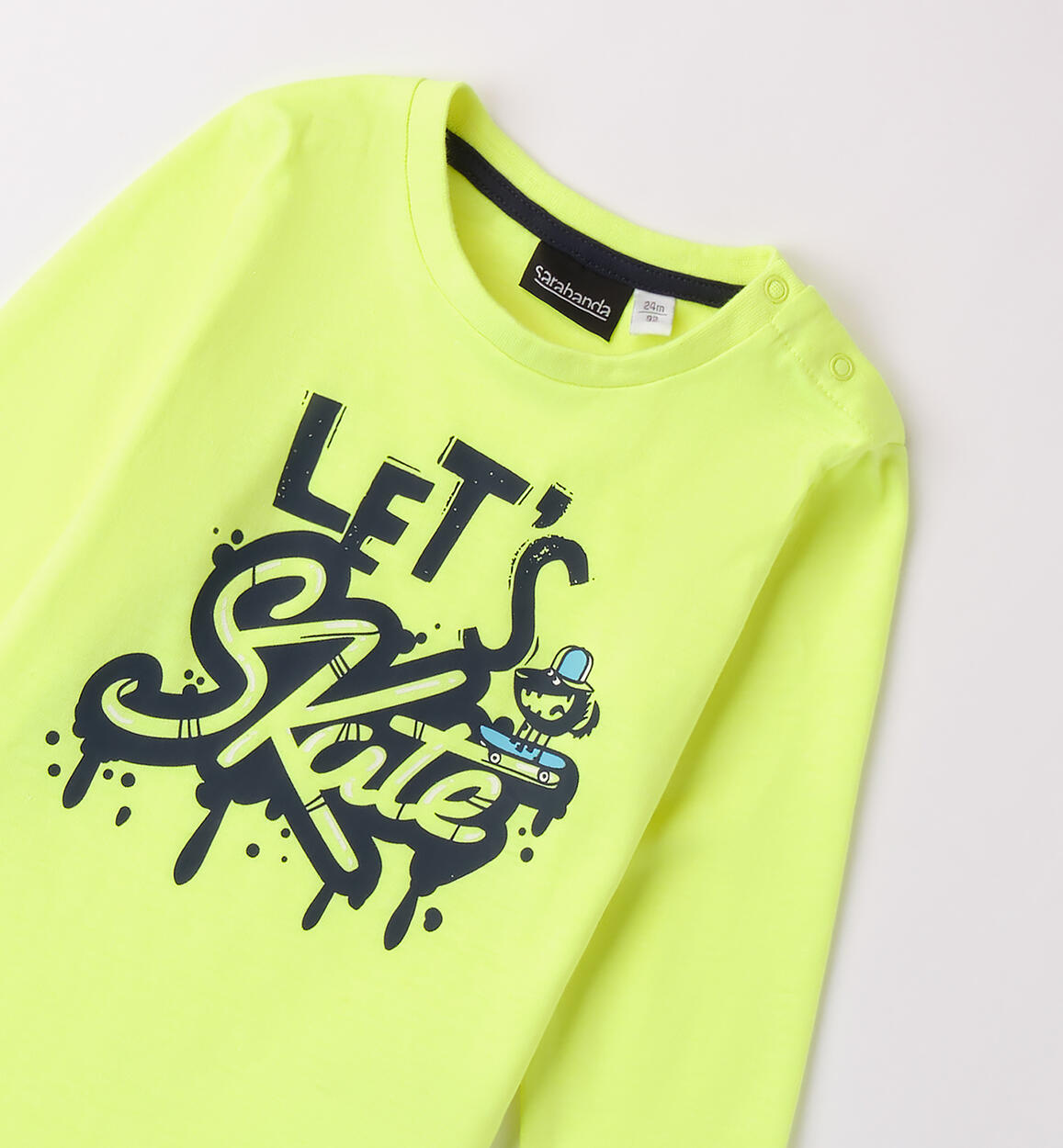 Maglietta per bambino VERDE FLUO-5834 - 1200B00700