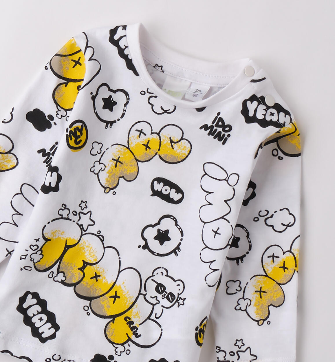 Maglietta per neonato iDO BIANCO-ANTRACITE-6BDN - 0204B03600