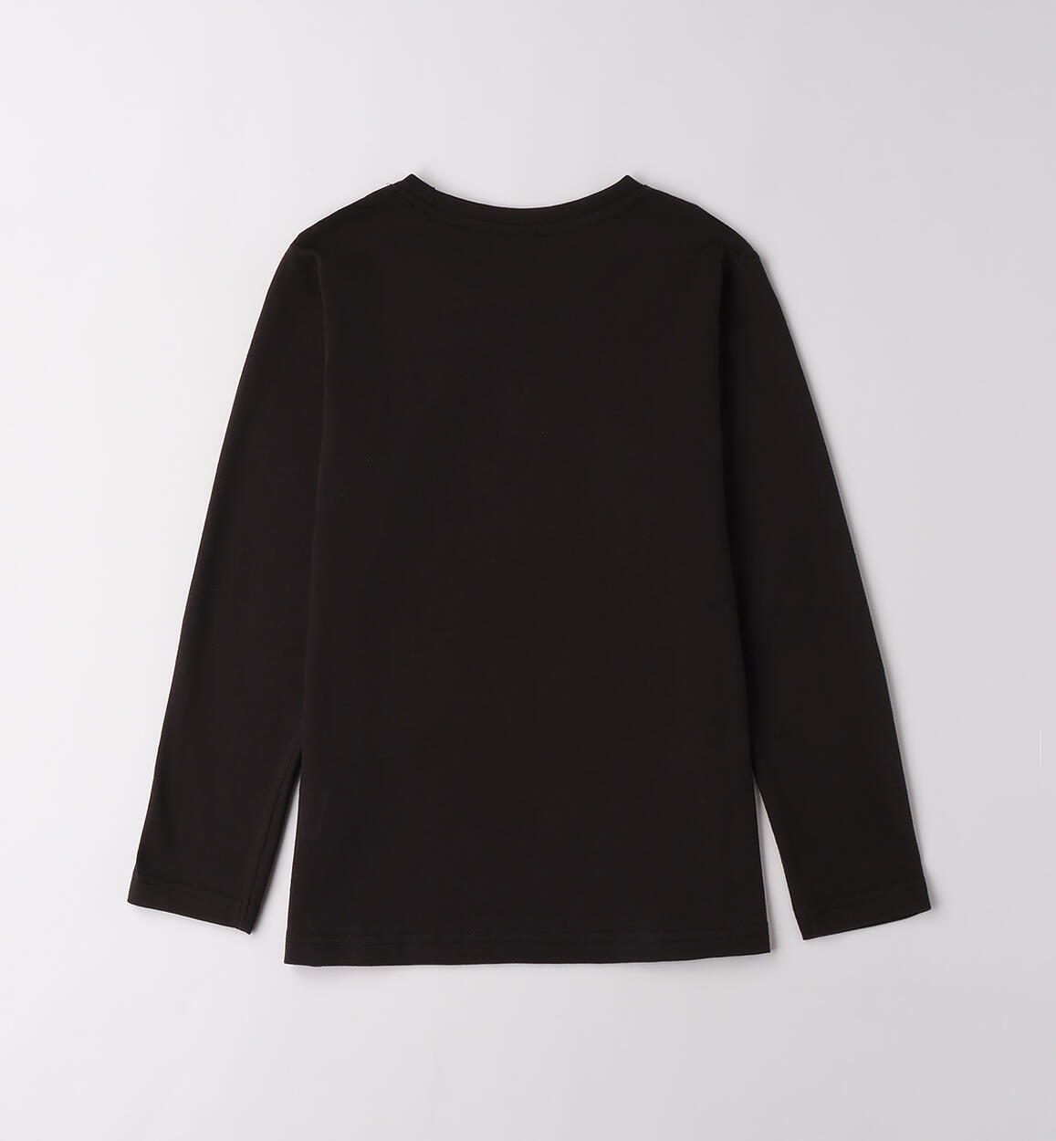 Maglietta per ragazza in cotone NERO-0658 - 2464F86700