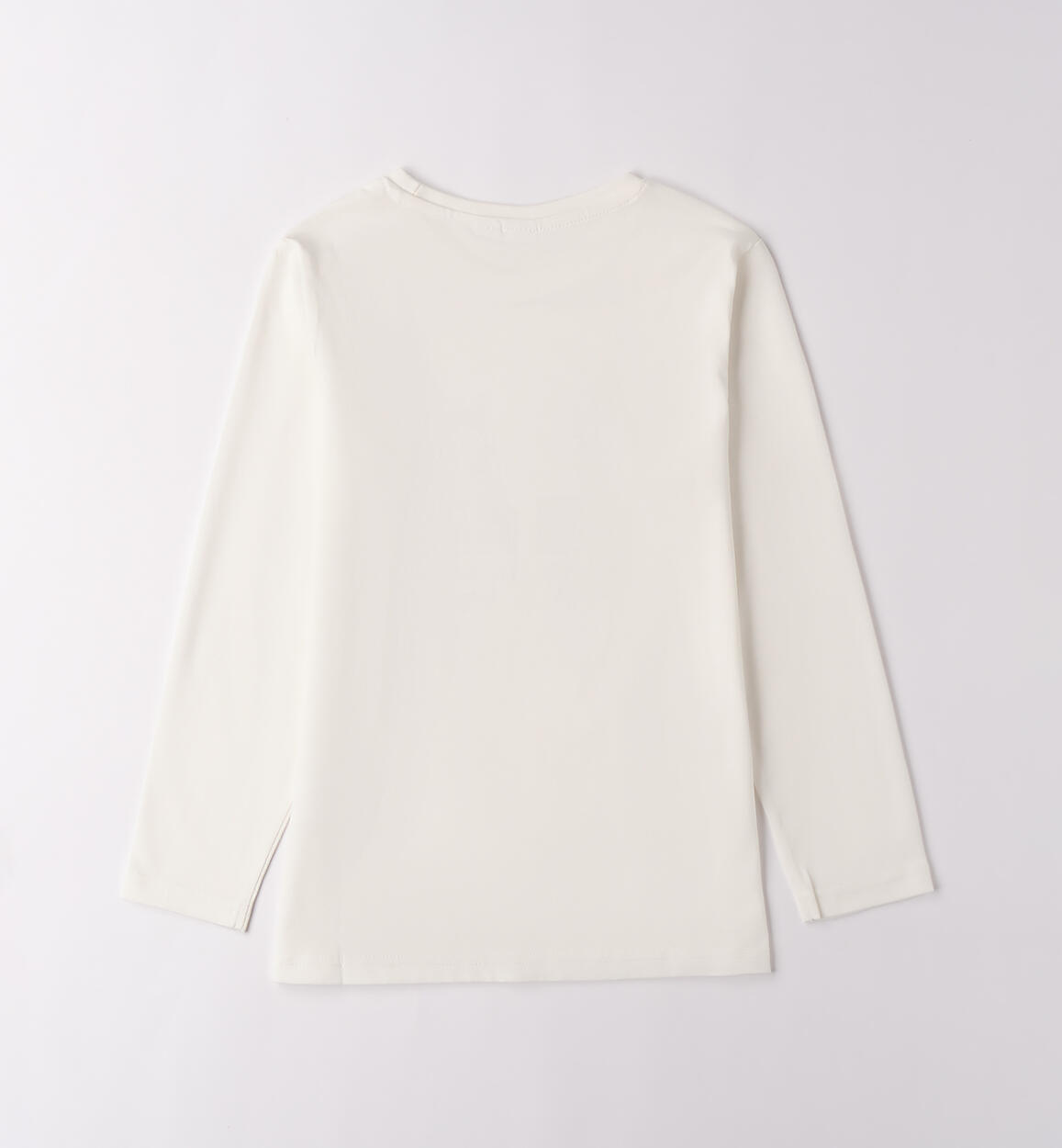 Maglietta per ragazza in cotone PANNA-0112 - 2464F86700