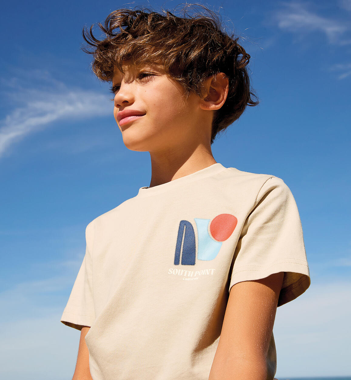 Maglietta per ragazzo BEIGE Sarabanda