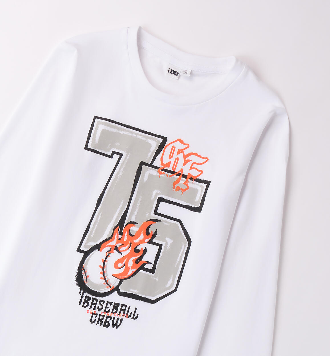 Maglietta per ragazzo BIANCO-0113 - 2424B59400