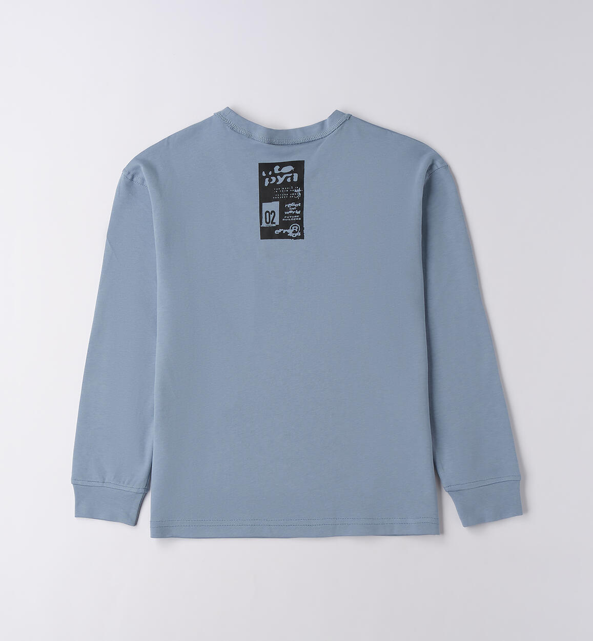 Maglietta per ragazzo in cotone AZZURRO-3893 - 2424F43100