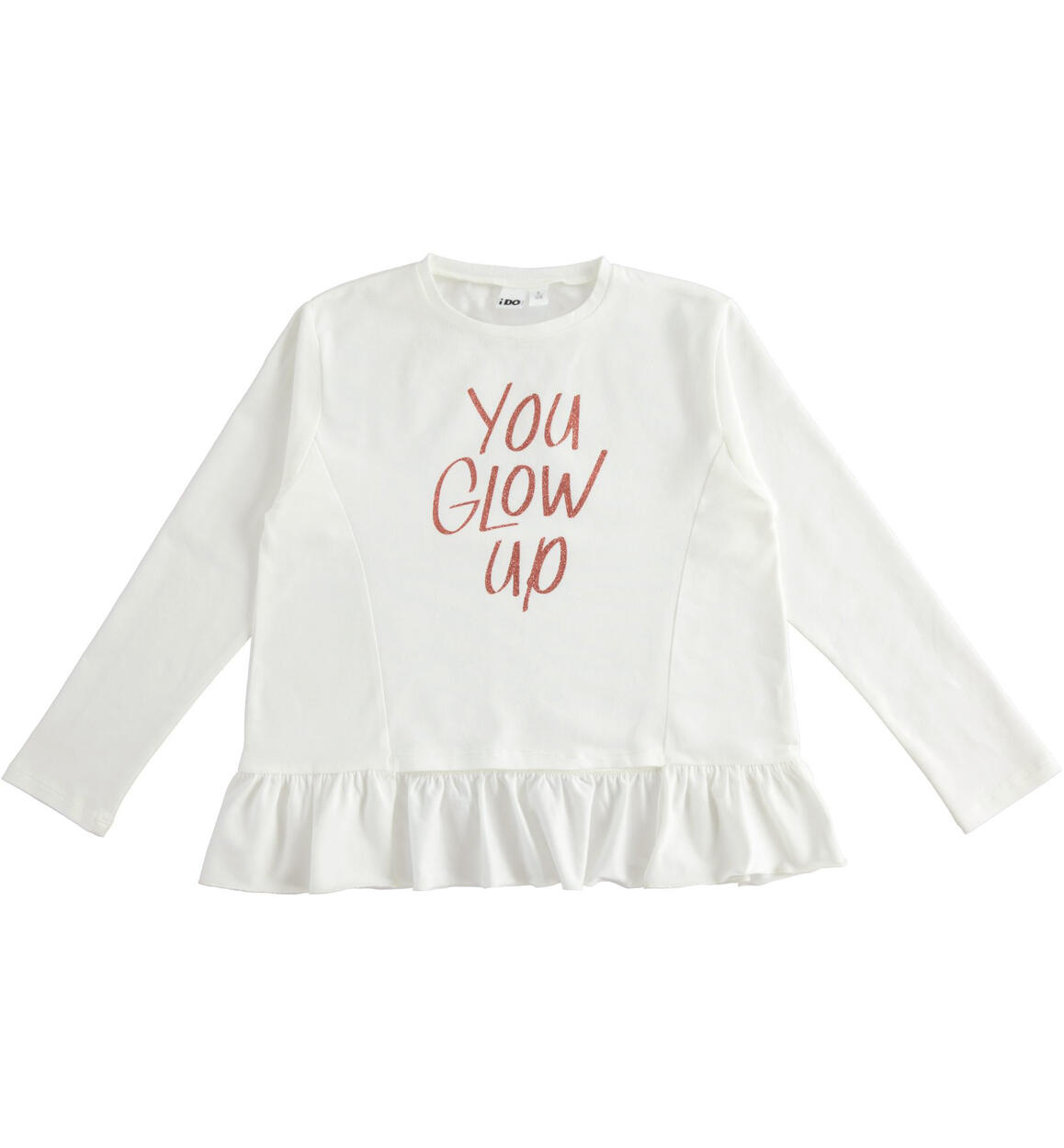 Girl¿s t-shirt with flounce  from 8 to 16 years by iDO CREAM iDO