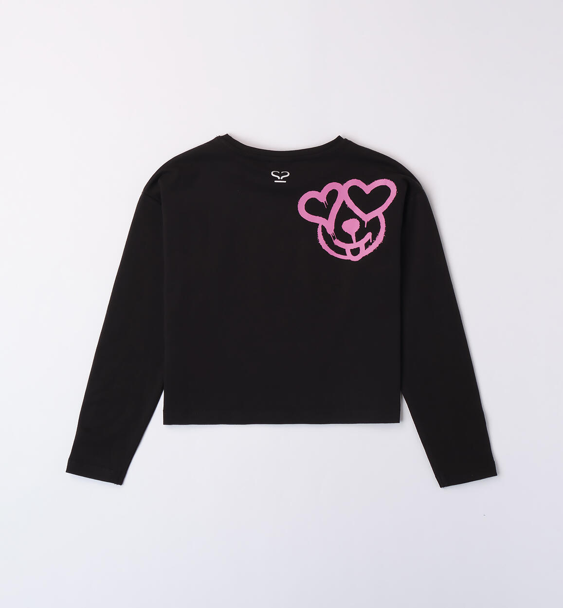 Maglietta ragazza con scritte NERO-0658 - 2460A61000