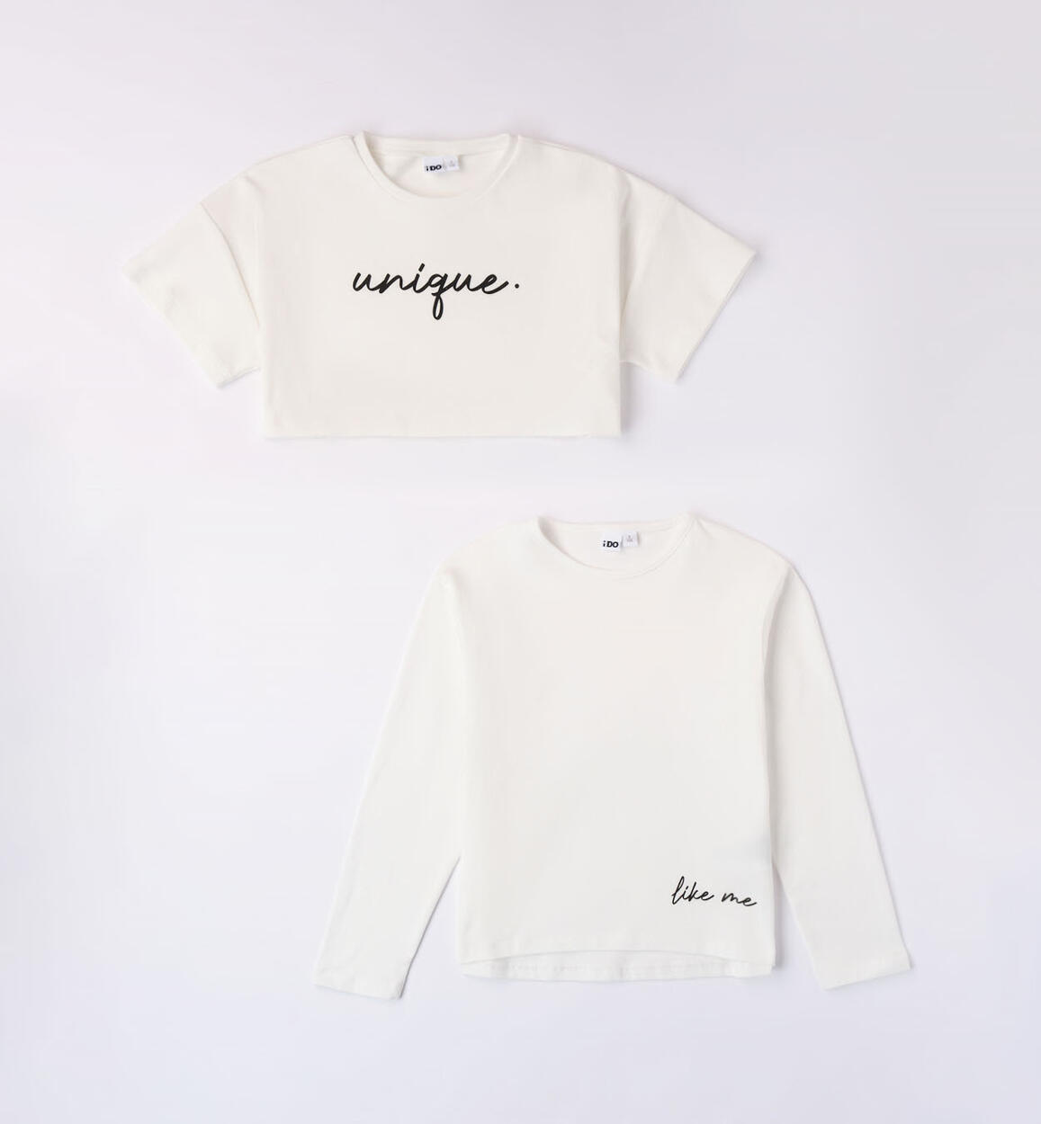 Two-piece T-shirt set for girls from 8 to 16 years CREAM iDO