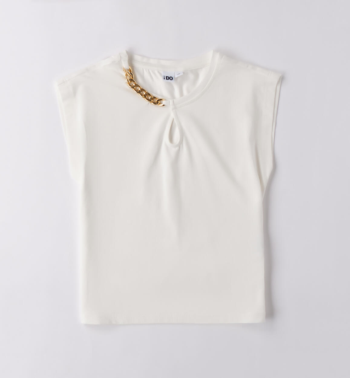 Maglietta ragazza elegante PANNA iDO