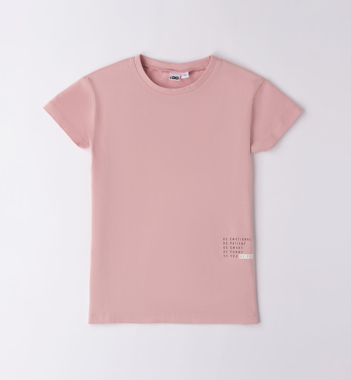 Maglietta ragazza maniche corte ROSA iDO