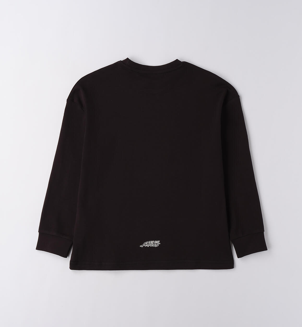 Maglietta ragazzo girocollo NERO-0658 - 2424F42700