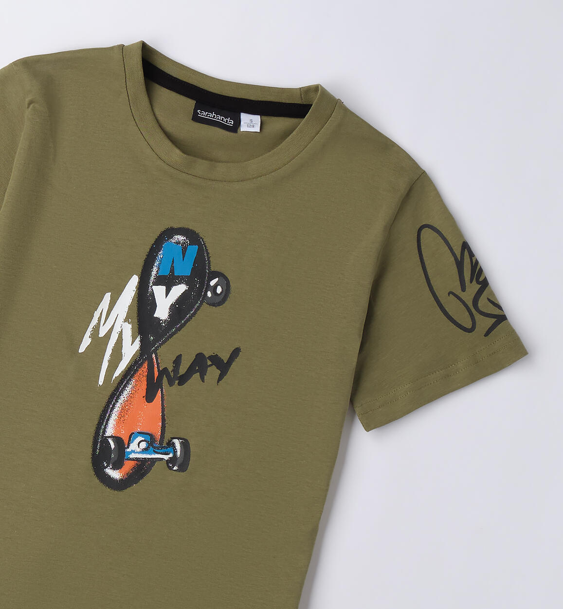 Maglietta ragazzo Sarabanda LODEN GREEN-5455 - 2430B71100