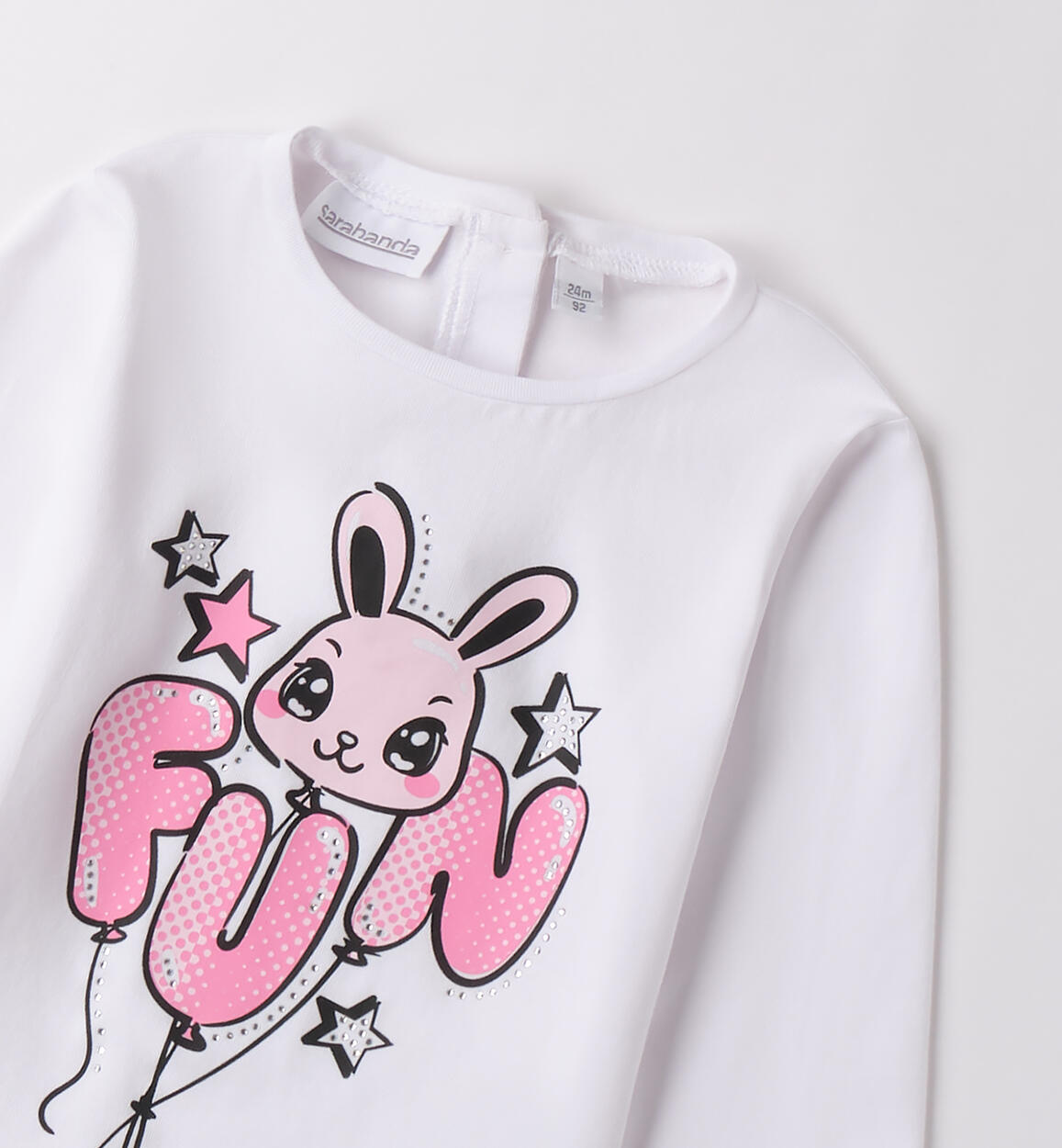 Maglietta Sarabanda bambina BIANCO-0113 - 1480B24800