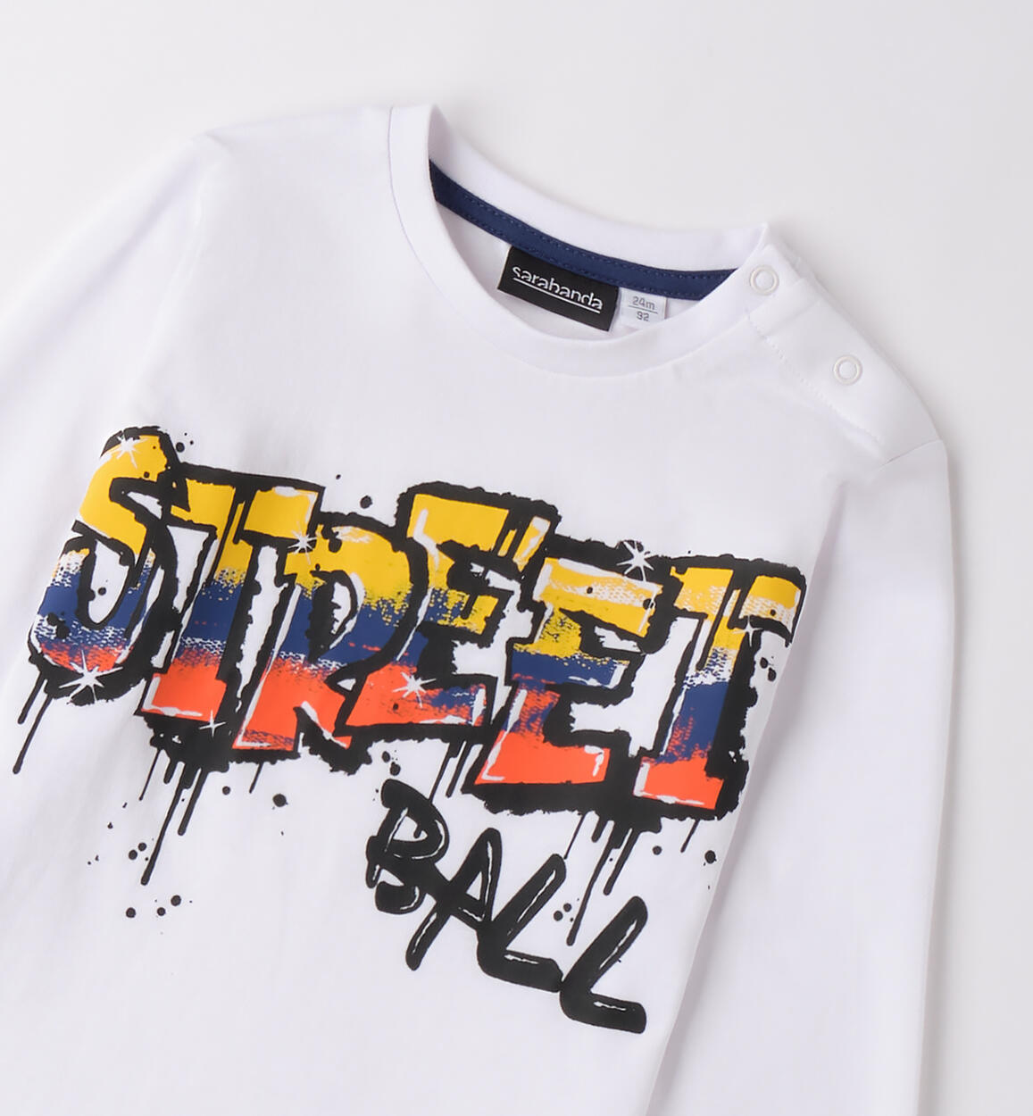 Maglietta Sarabanda per bambino BIANCO-0113 - 1200B00900
