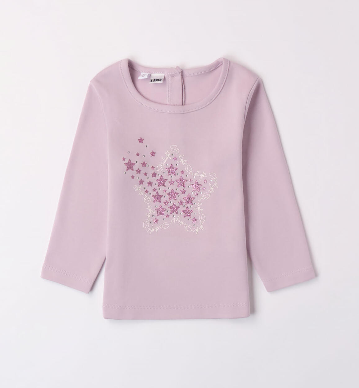 iDO star T-shirt for girls aged 9 months to 8 years VIOLET iDO