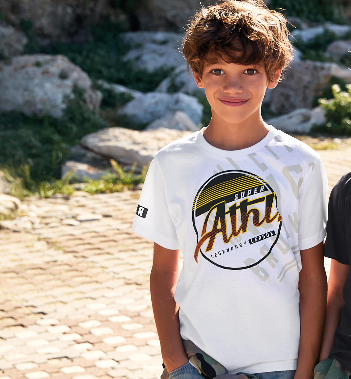 Magliettina per ragazzo BIANCO Sarabanda