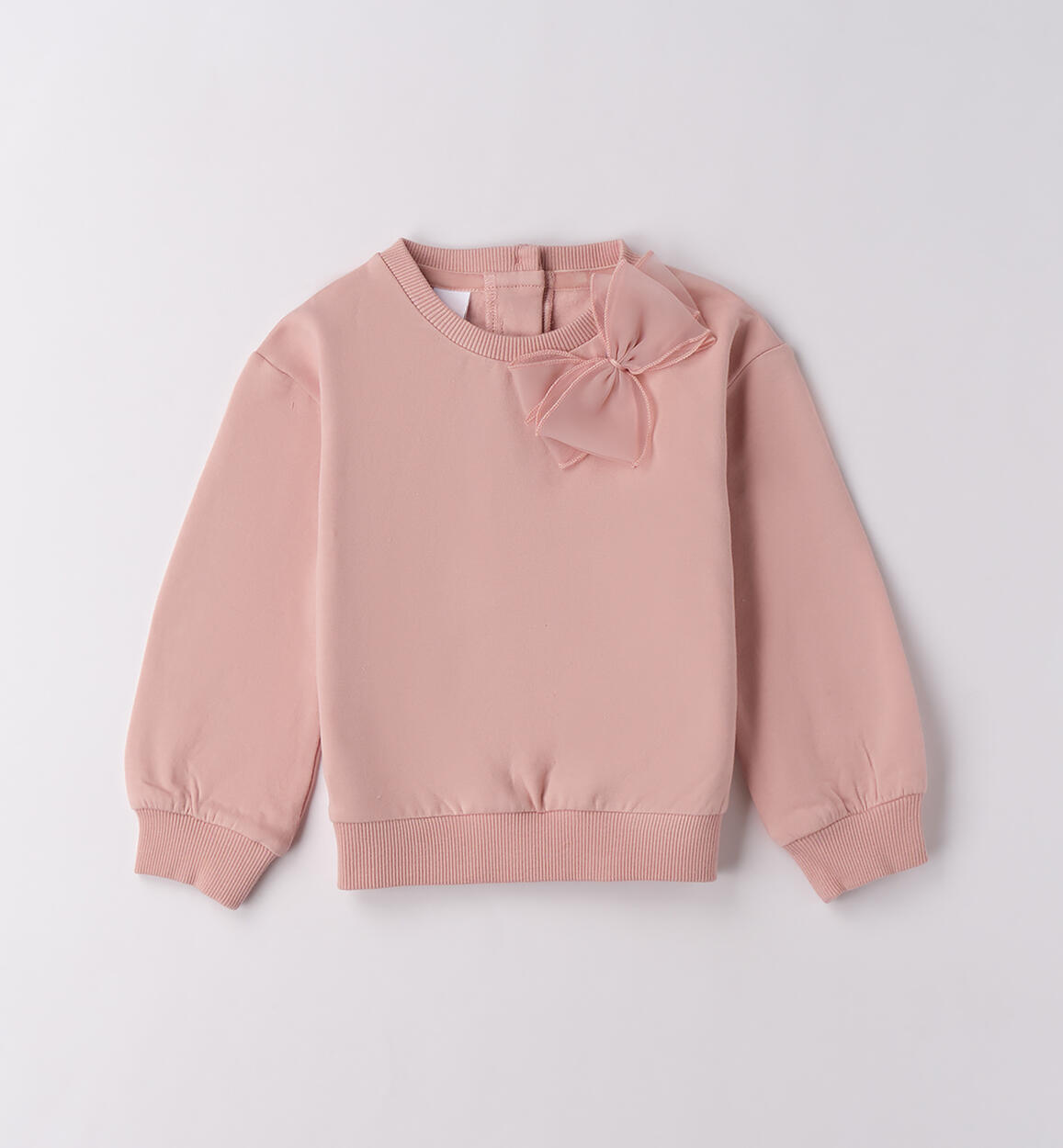 Maglioncino bambina con fiocco ROSA iDO