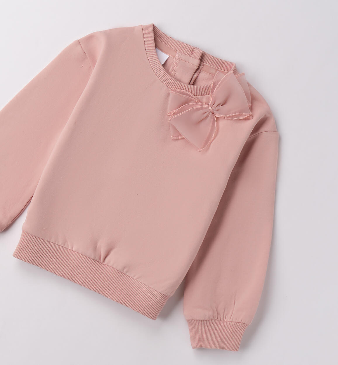 Maglioncino bambina con fiocco LIGHT PINK-2921 - 1484F308G1