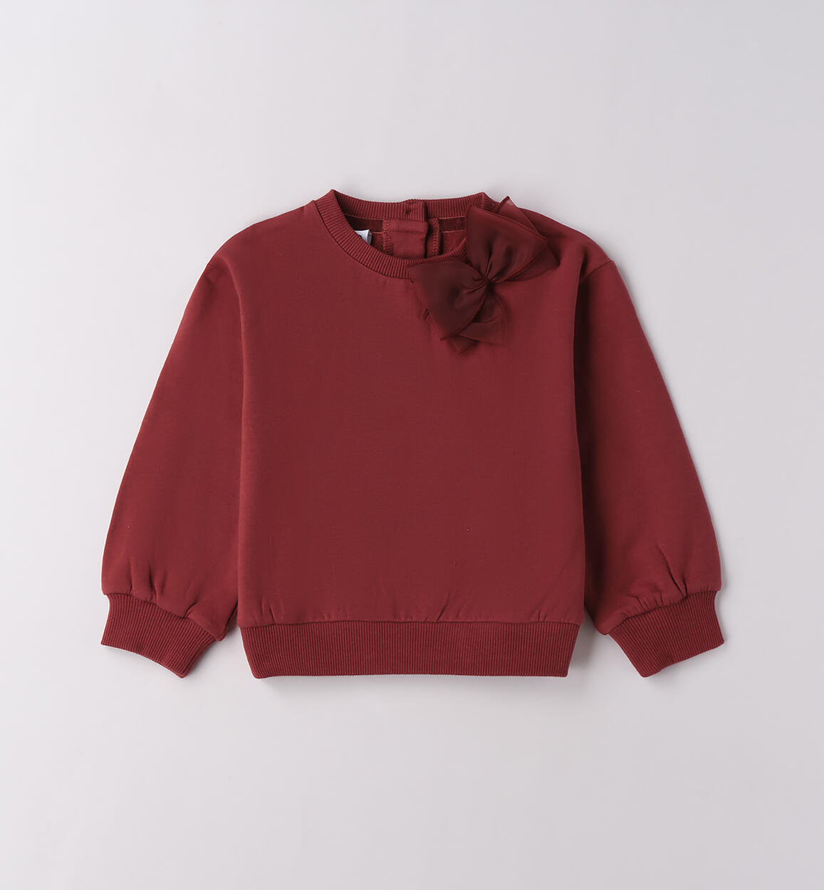 Maglioncino bambina con fiocco ROSSO iDO