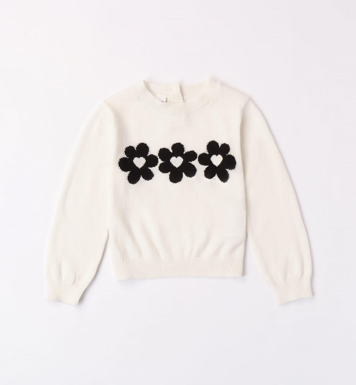 iDO jumper with small flowers for girls aged 9 months to 8 years CREAM iDO