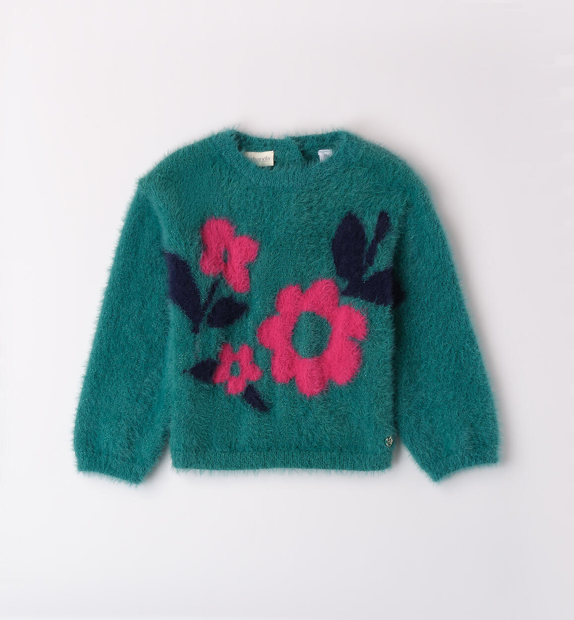 Maglioncino bambina in tricot VERDE Sarabanda
