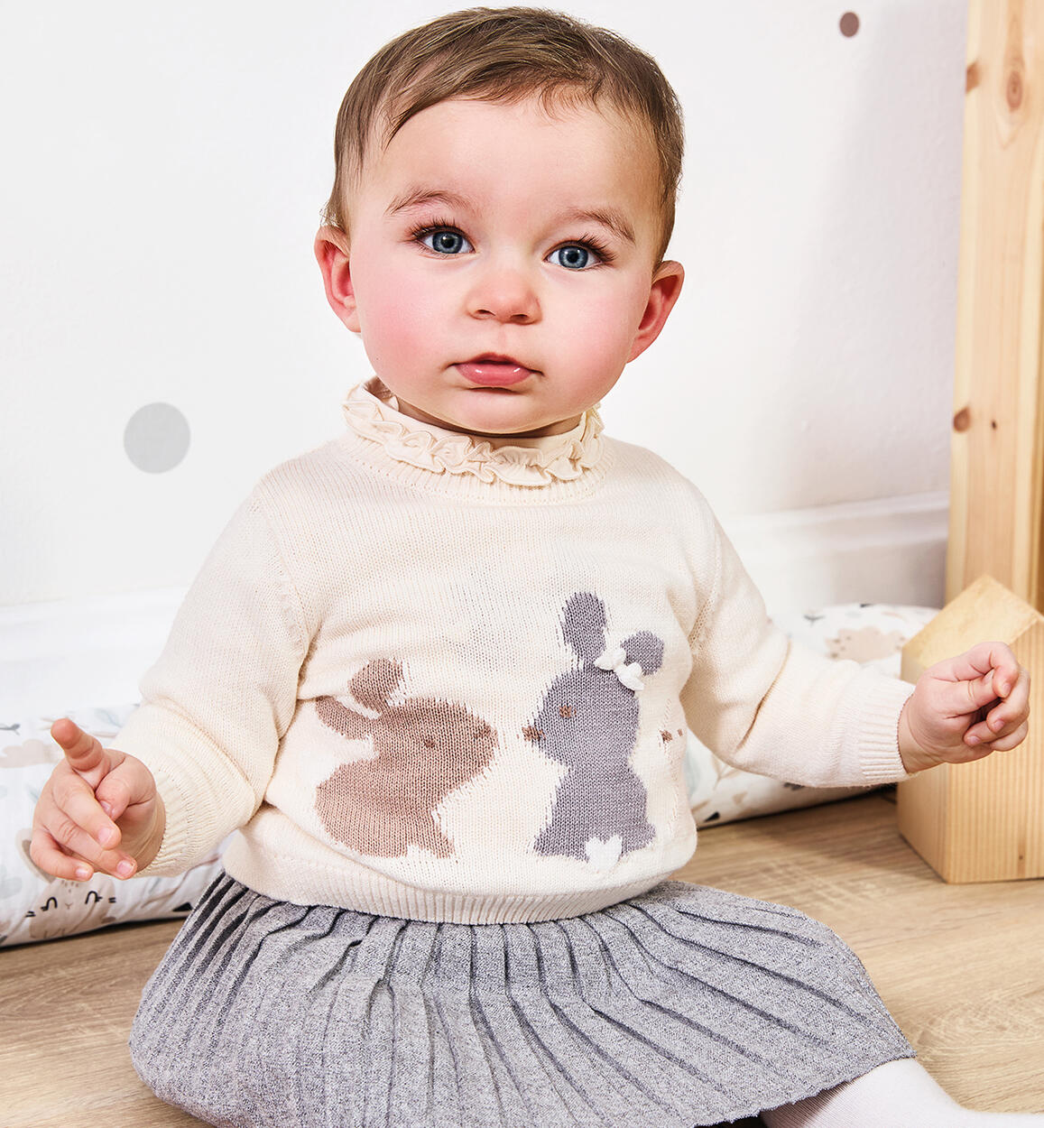 Maglioncino neonata iDO PANNA iDO