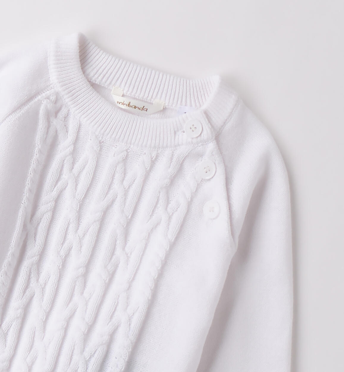 Maglioncino neonato Minibanda BIANCO-0113 - 0063B64400