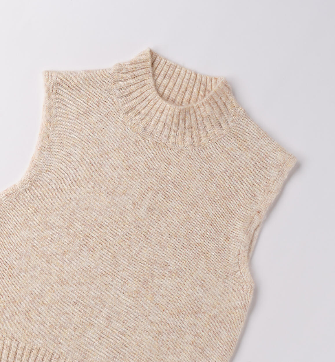 Girls` jumper BEIGE MELANGE-8938 - 2144F48700