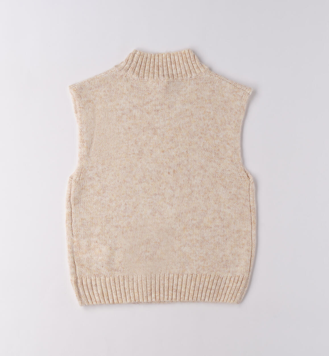 Girls` jumper BEIGE MELANGE-8938 - 2144F48700