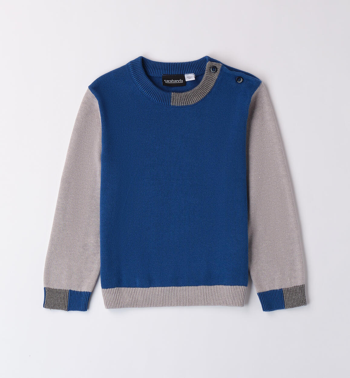 Maglione bambino 100% cotone BLU Sarabanda