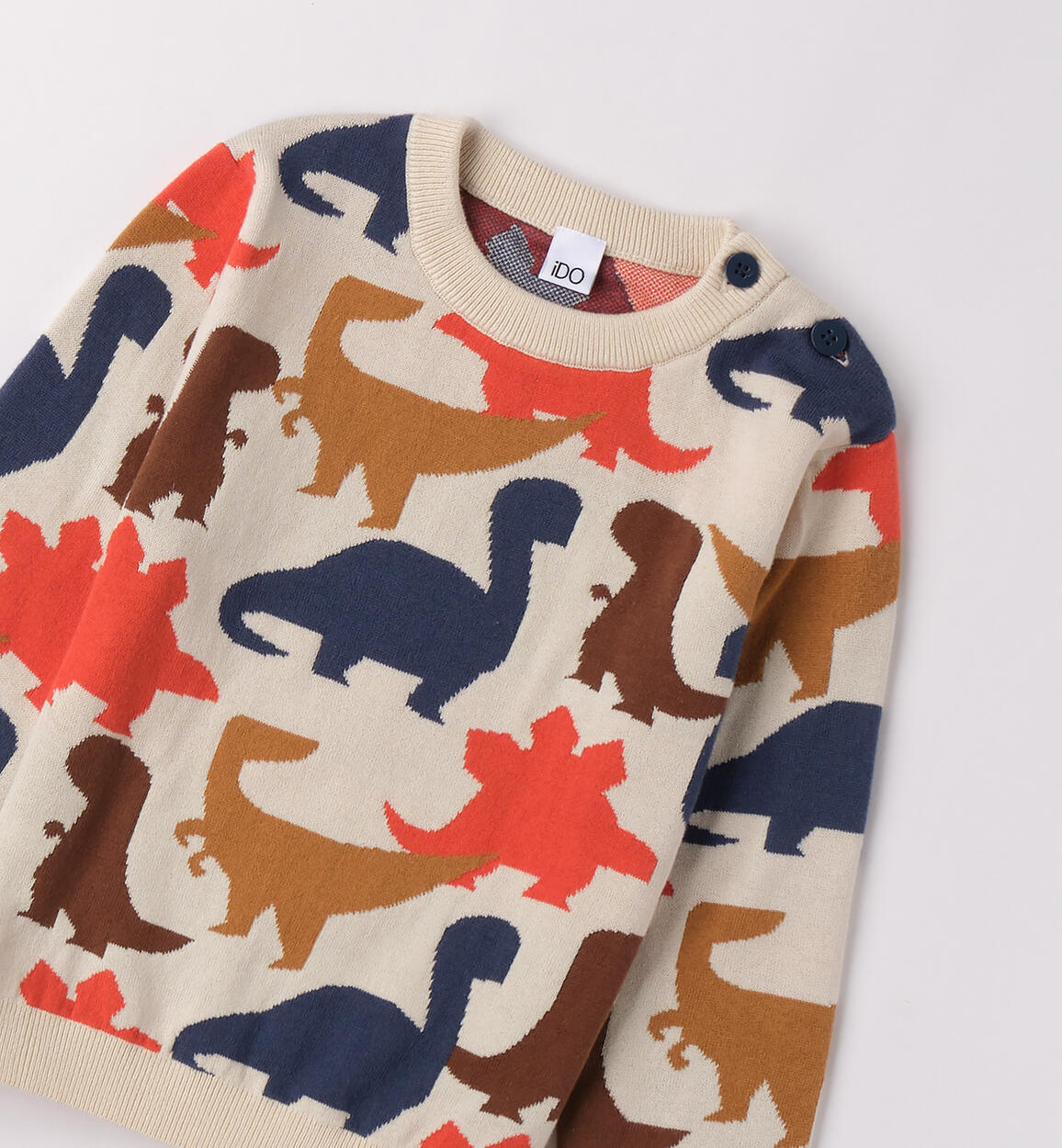 Maglione bambino allover ECRU-0124 - 1064F22000