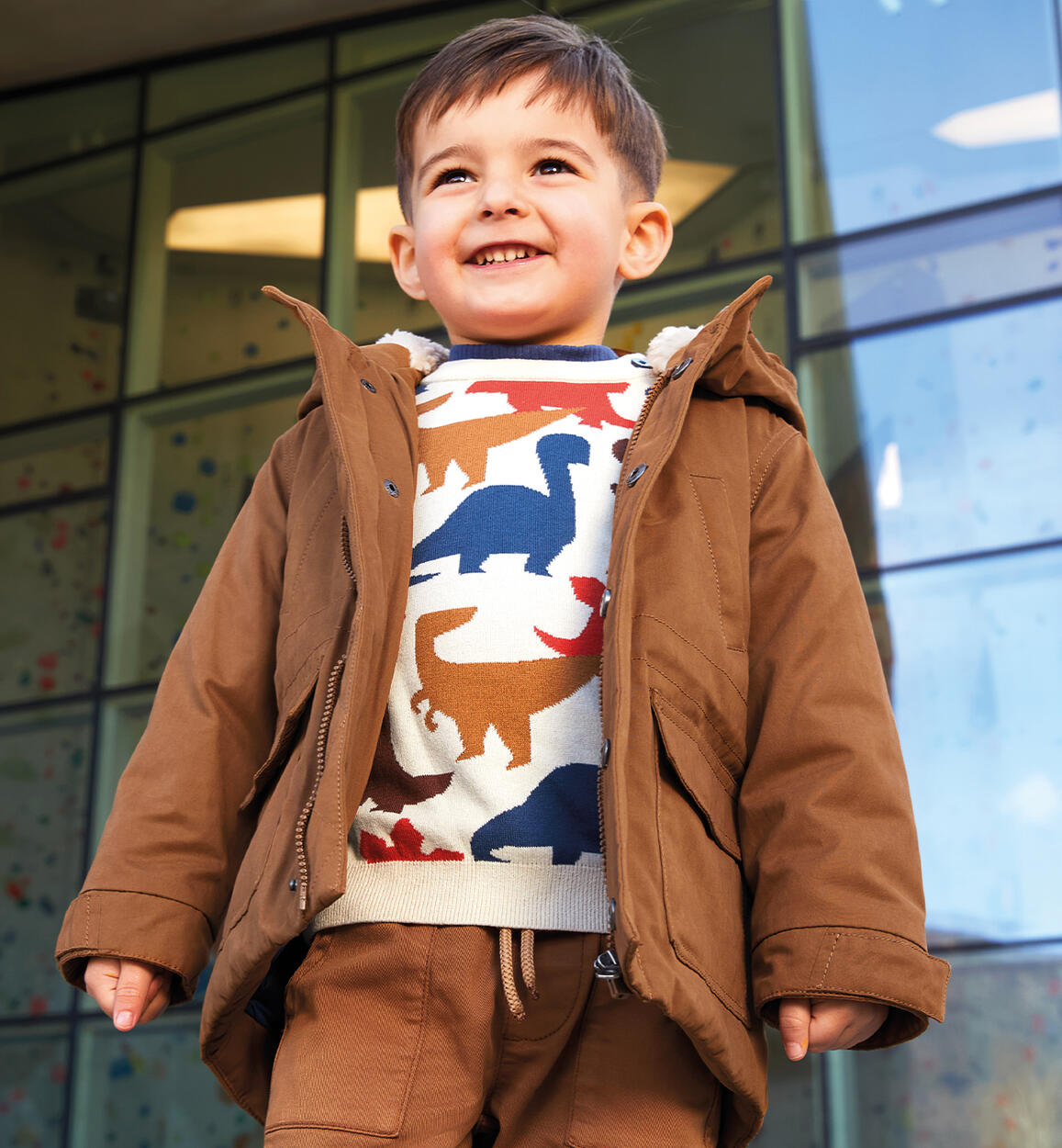 Maglione bambino allover BEIGE iDO