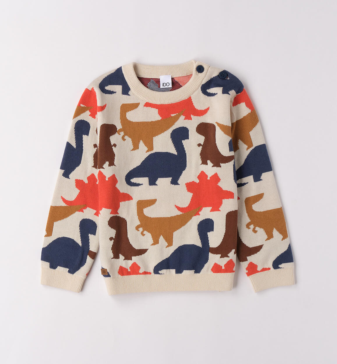 Maglione bambino allover ECRU-0124 - 1064F22000