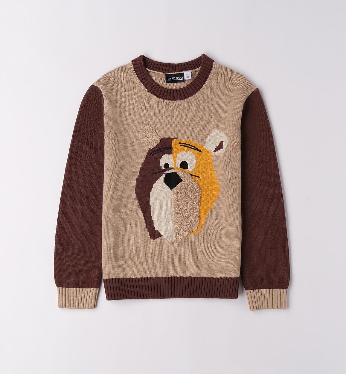Maglione bambino con animaletto BEIGE-0927 - 1060F10800