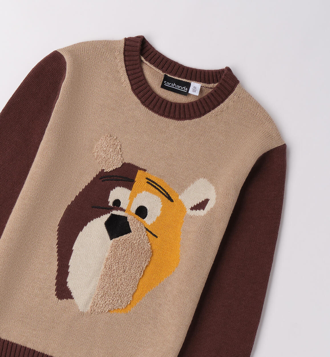 Maglione bambino con animaletto BEIGE-0927 - 1060F10800