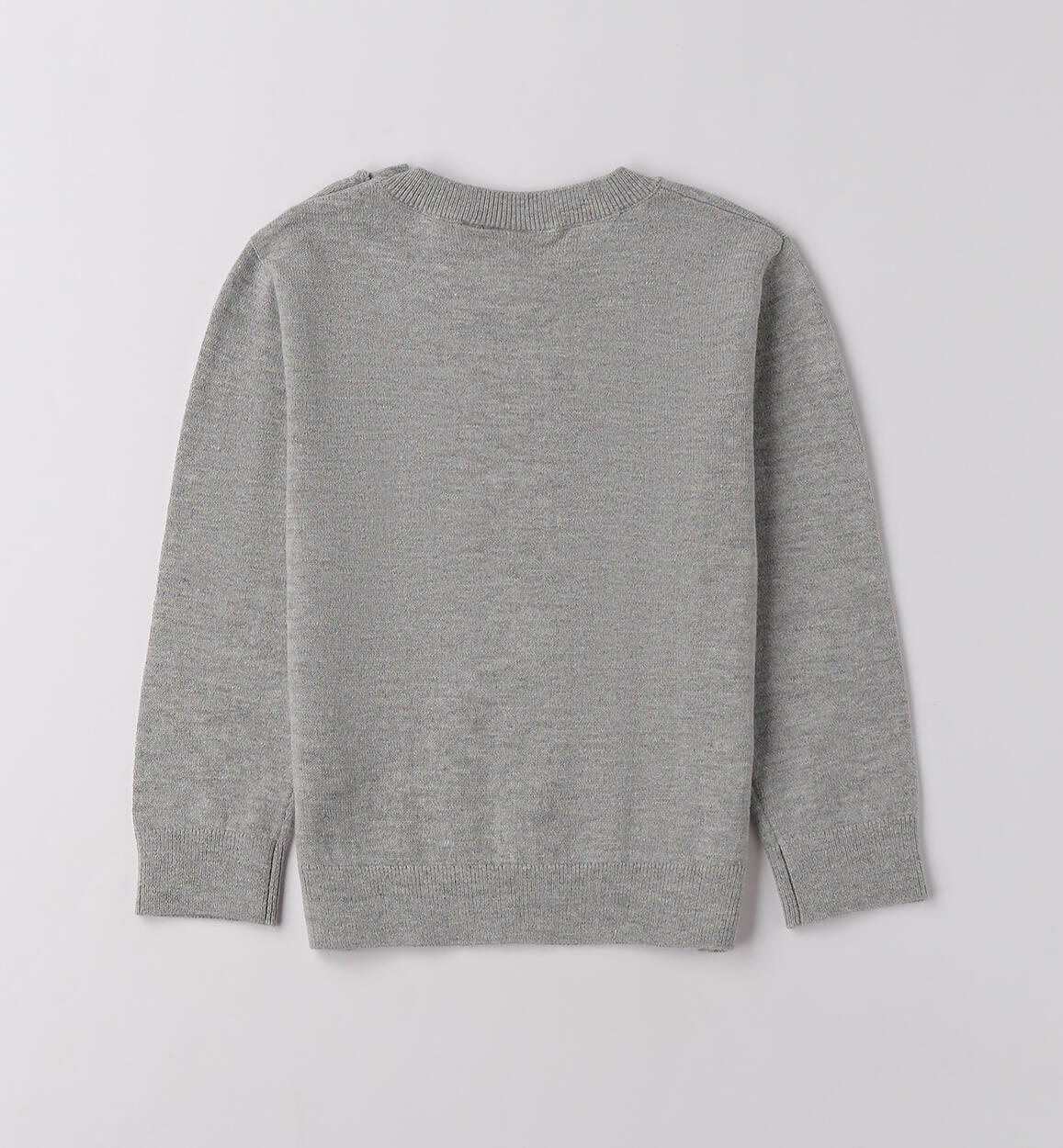 Maglione bambino con ricamo GRIGIO-8961 - 1060F10500