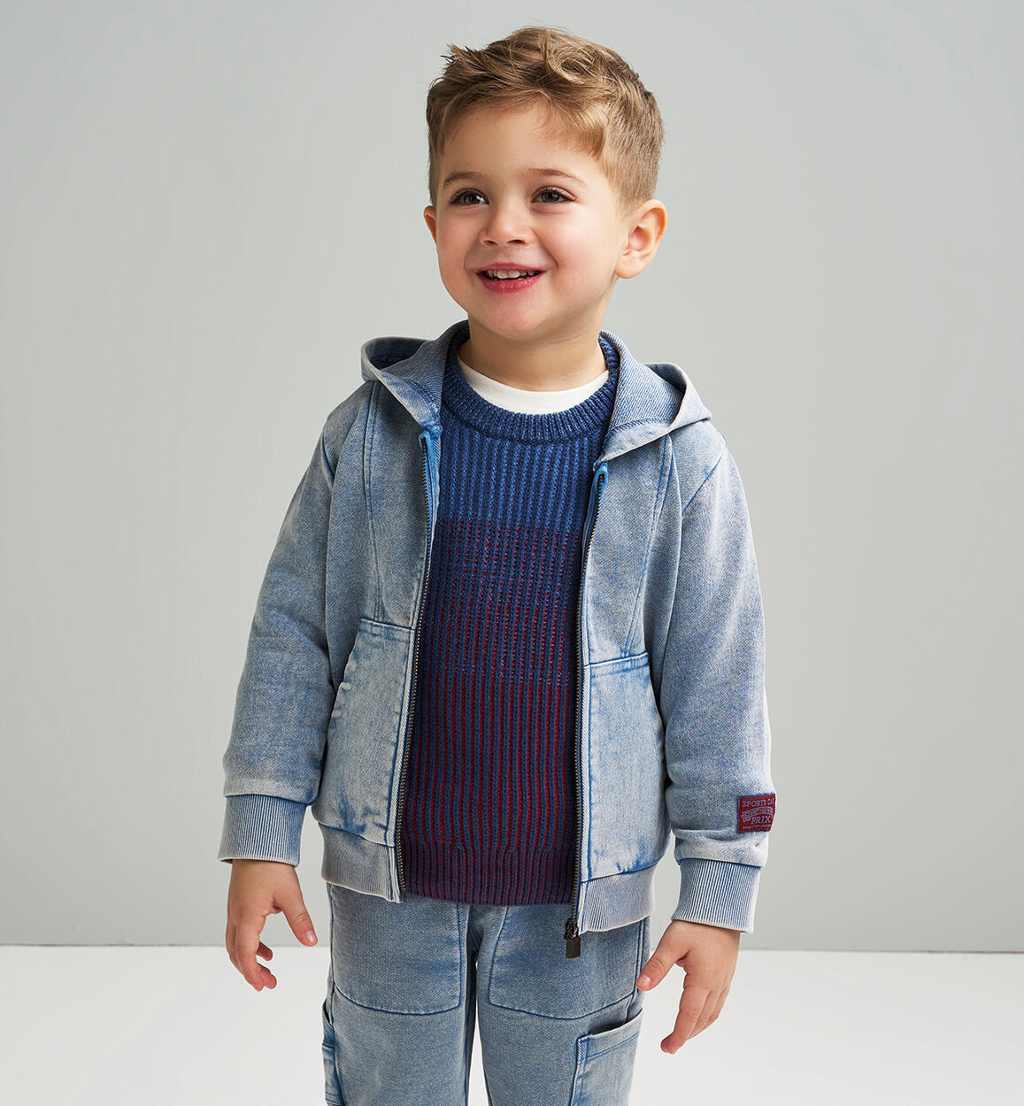 Maglione bambino girocollo BLU Sarabanda