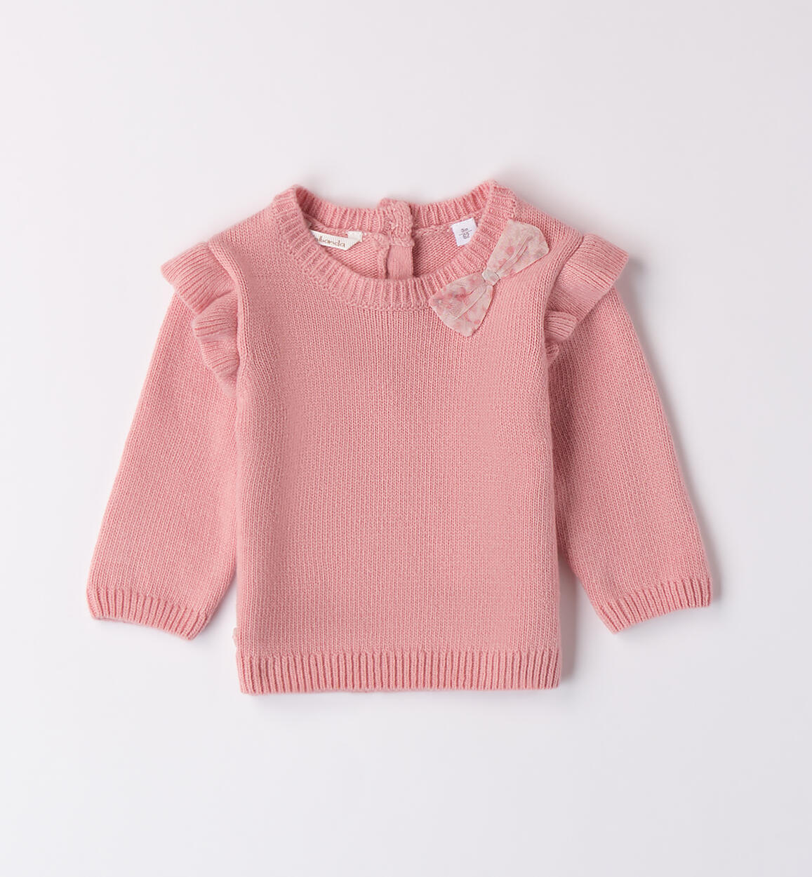 Maglione bimba con fiocco ROSA Minibanda